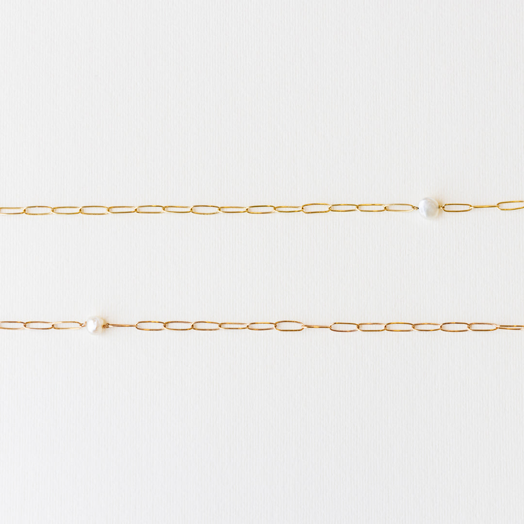 Chain & Pearl I necklace