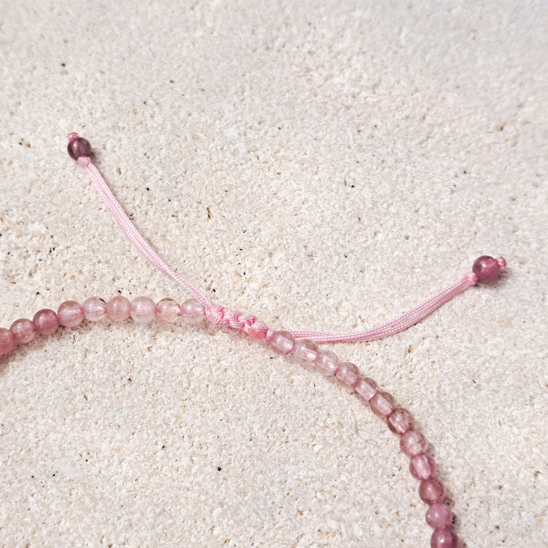 Sahasrara & Pink Tourmaline bracelet