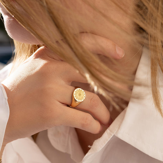 Cosmic Eye signet ring