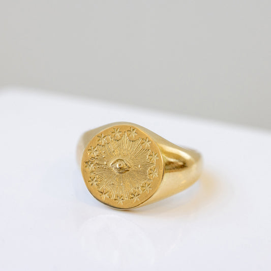 Cosmic Eye signet ring