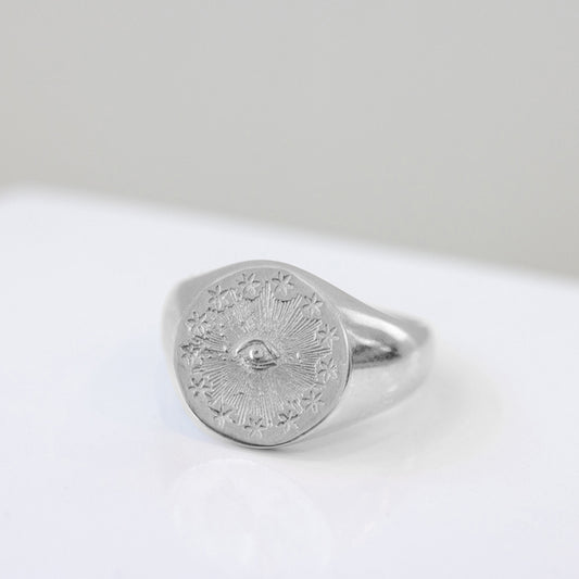 Cosmic Eye signet ring for Men