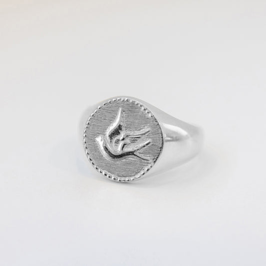 Bird signet ring for Men