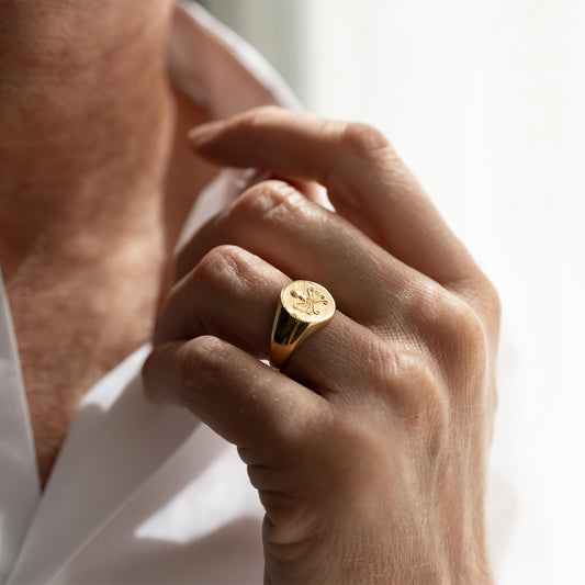 Octopus signet ring for Men