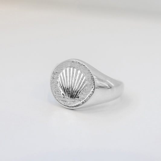 Shell signet ring for Men