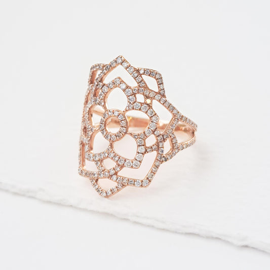 Sahasrara/Unity diamond ring