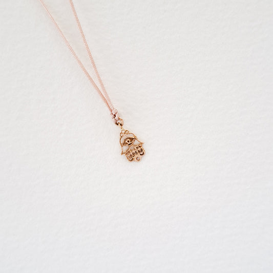 Fatima's Hand pendant on thread