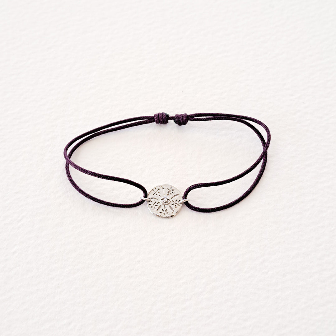 Cosmic Eye bracelet on thread