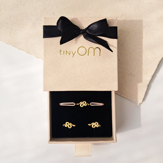 Kundalini Snake studs & bracelet