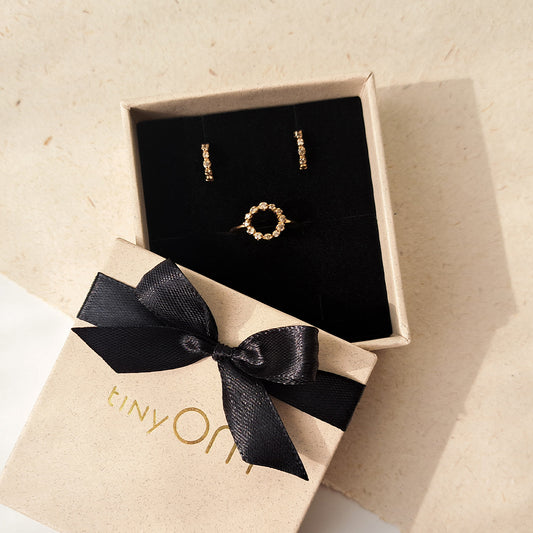 Astral Embrace ring & earrings