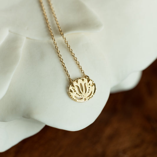 Lotus necklace