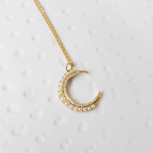 Big Crescent Moon necklace