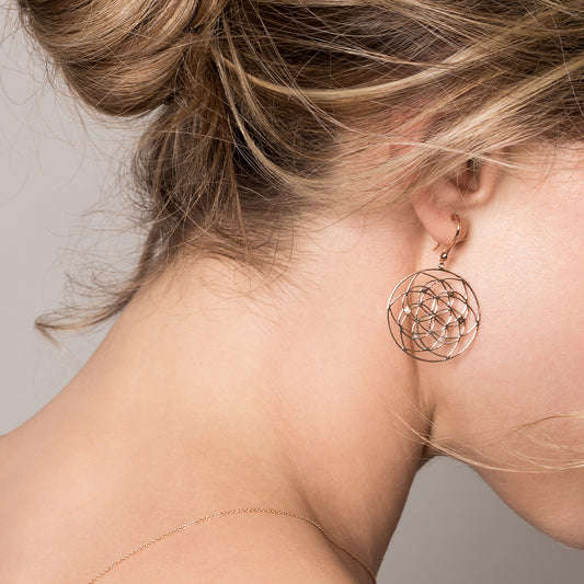 Flower of Life earrings