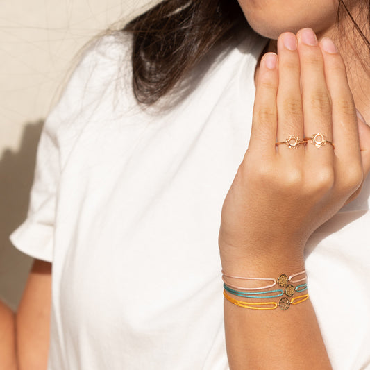 Confidence disc bracelet for Girls