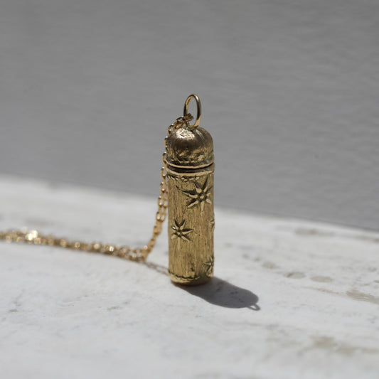 Starry Moon cylinder locket