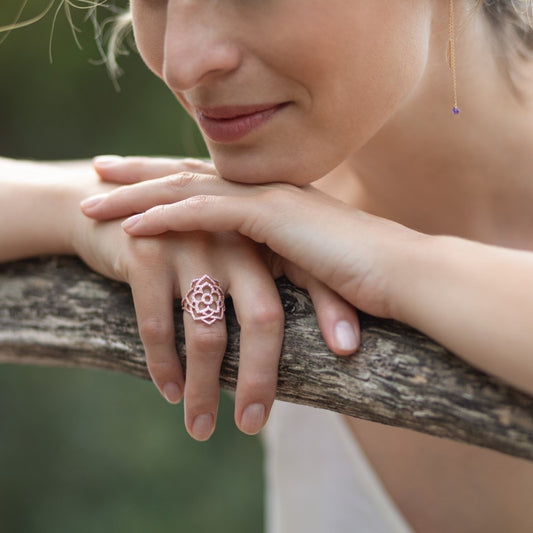 Sahasrara/Unity diamond ring