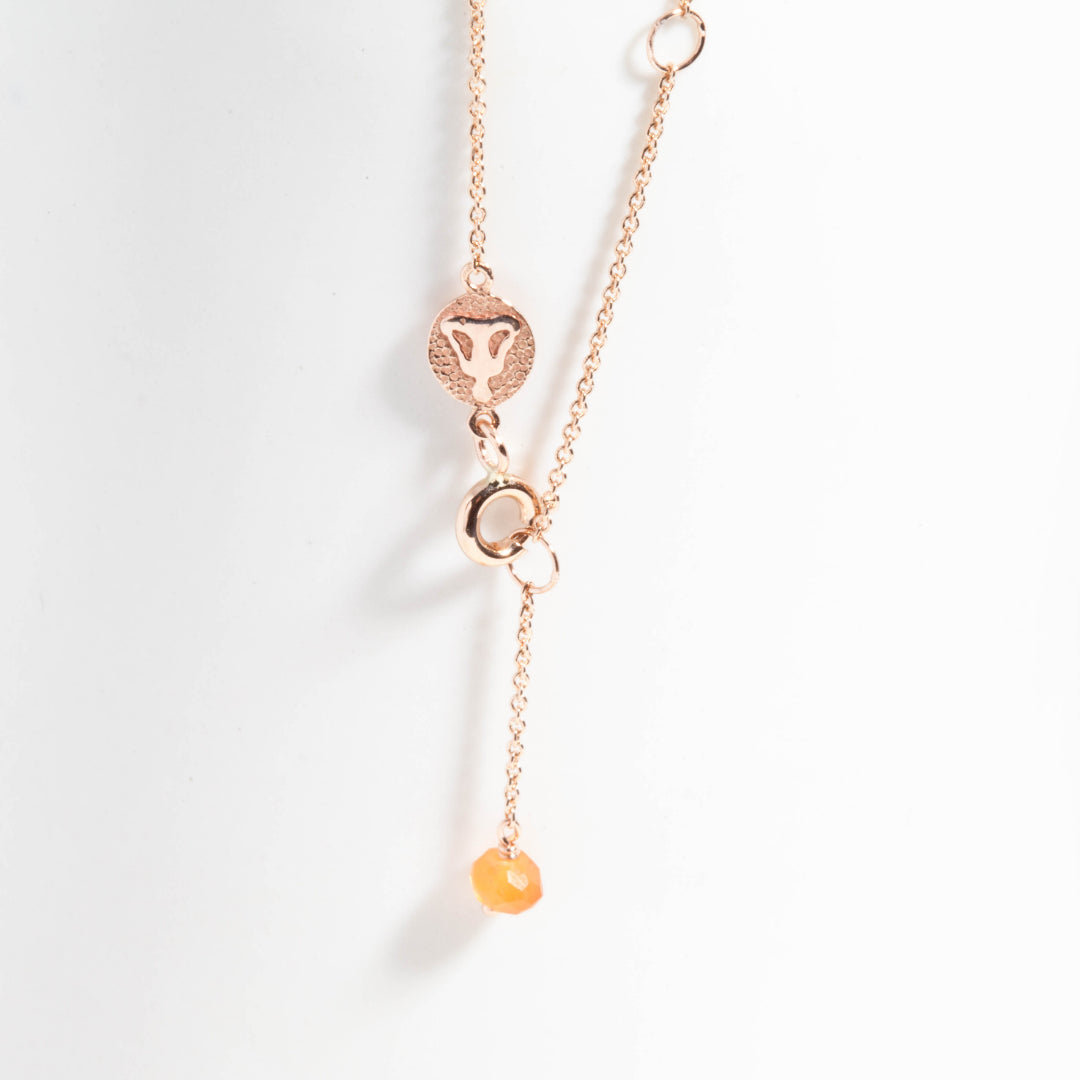 Svadisthana/Creativity paved diamonds necklace