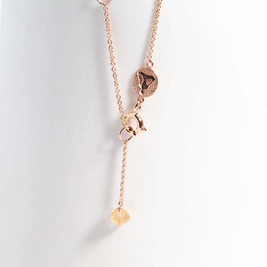 Manipura/Confidence paved diamonds necklace