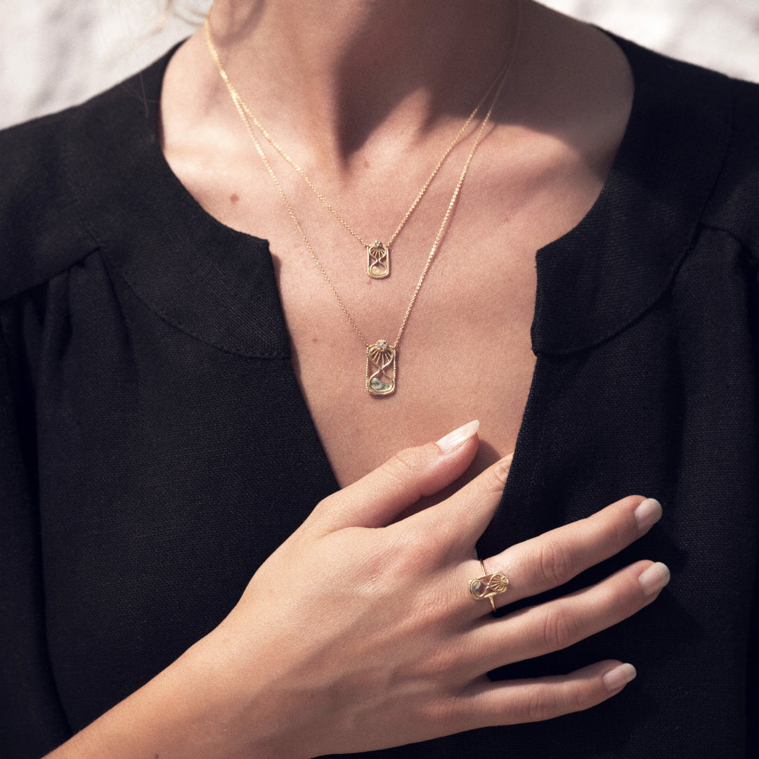 Hourglass necklace