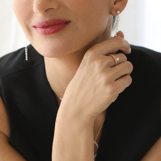 Pearl diamond ring I