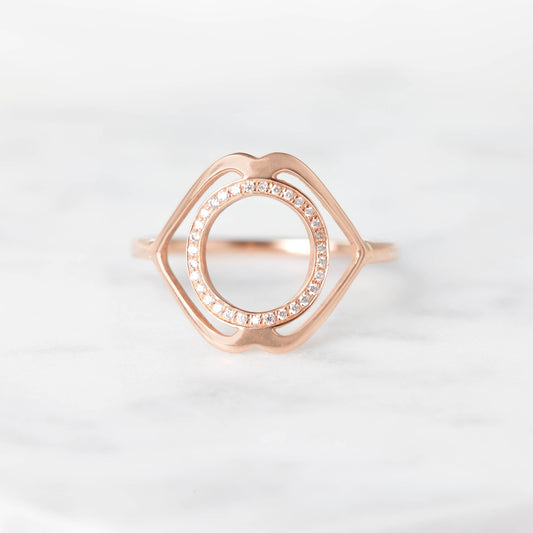 Ajna/Serenity paved diamonds ring