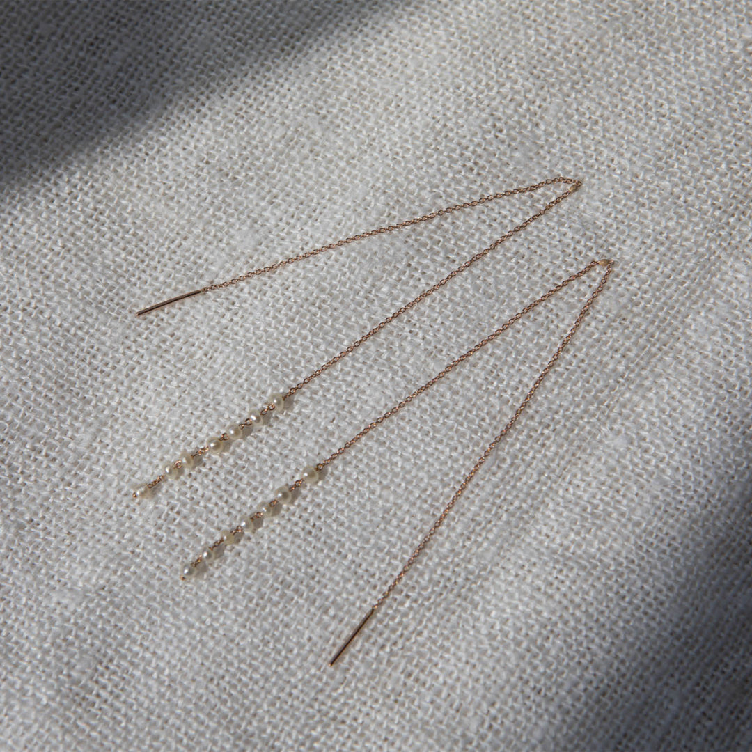 Pearls long earrings III