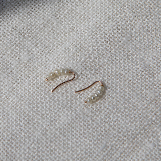 Pearls hook earrings II