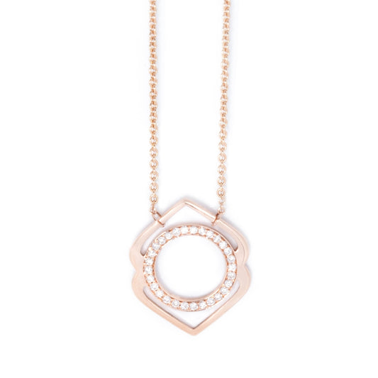 Ajna/Serenity paved diamonds necklace