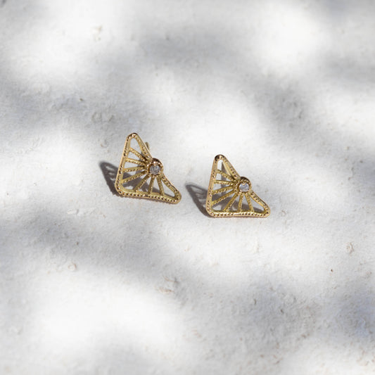 Triangle Sundial earrings