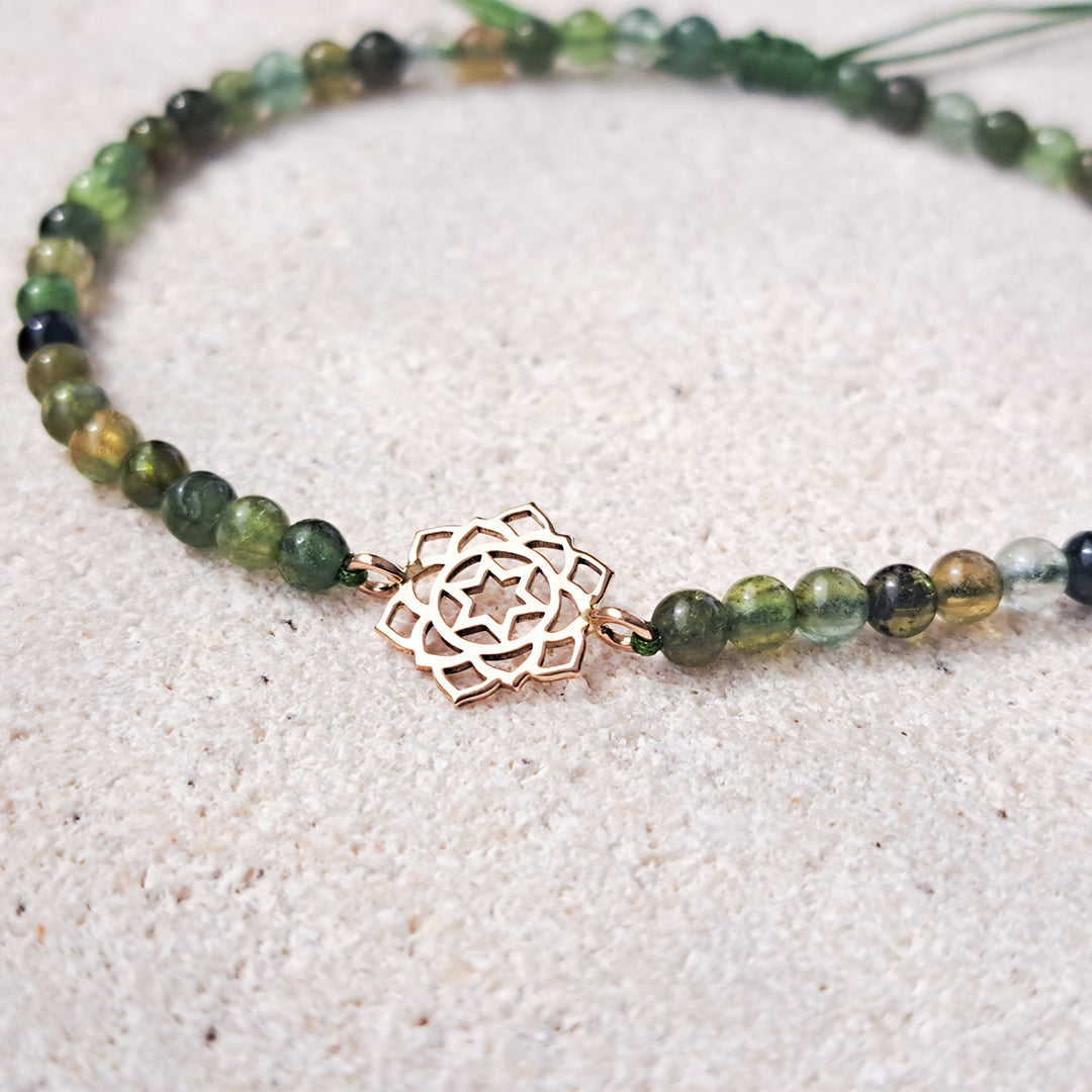 Anahata & Green Tourmaline bracelet