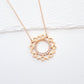 Vishuddha/Communication paved diamonds necklace