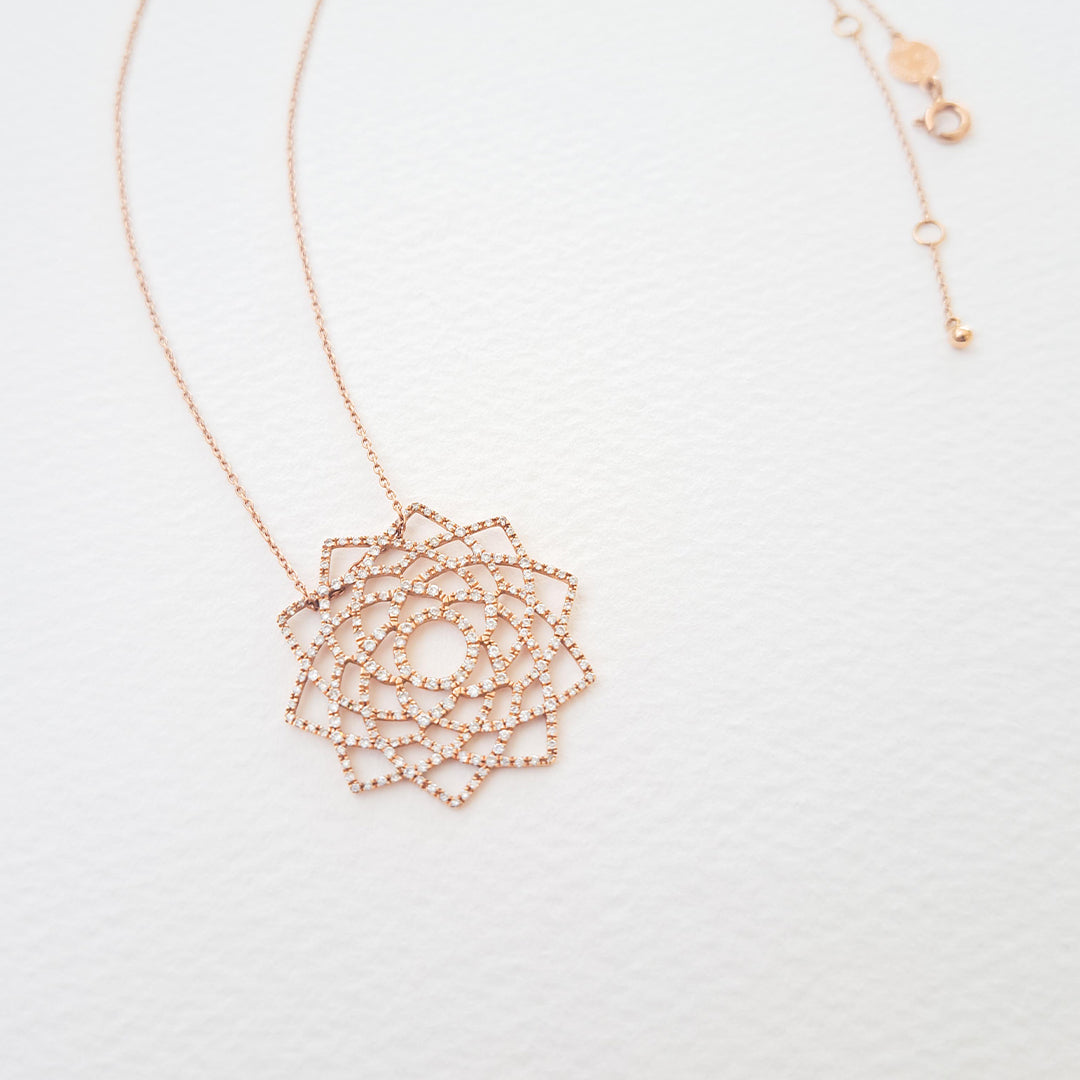 Sahasrara/Unity diamond necklace