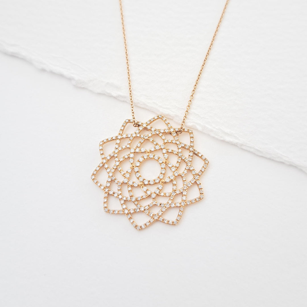 Sahasrara/Unity diamond necklace