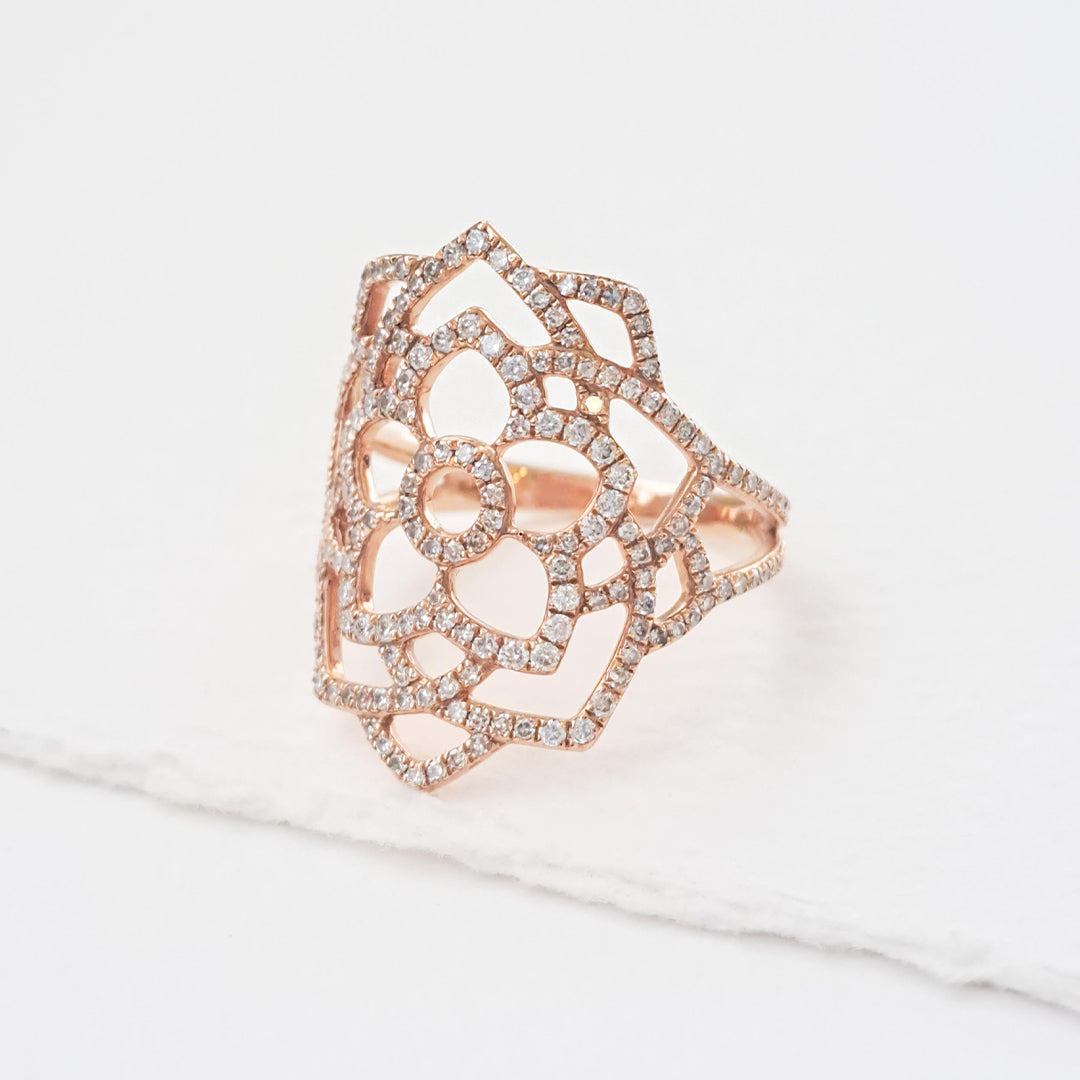 Sahasrara/Unity diamond ring