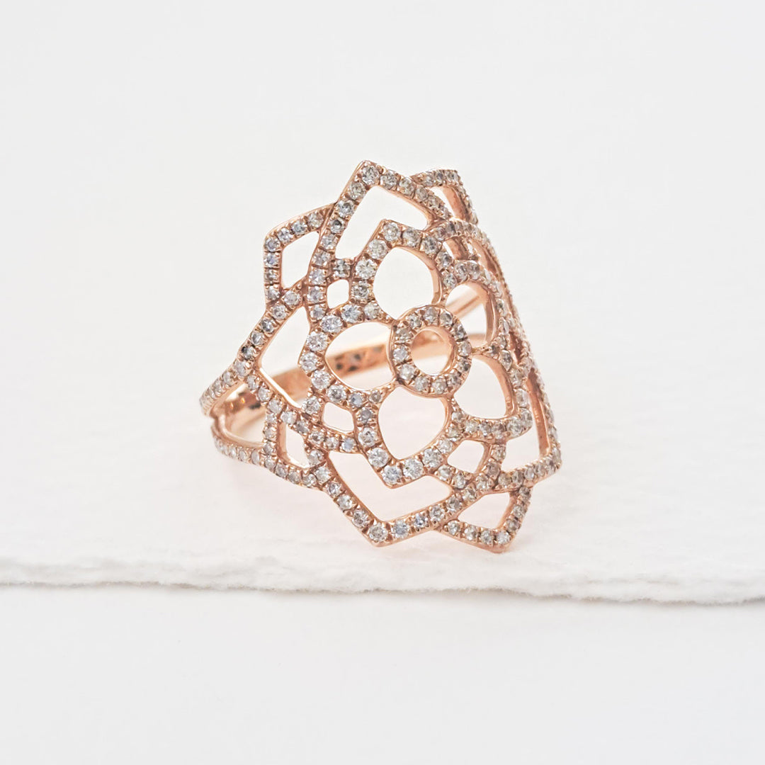Sahasrara/Unity diamond ring