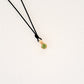 Earth/Green Peridot pendant on thread