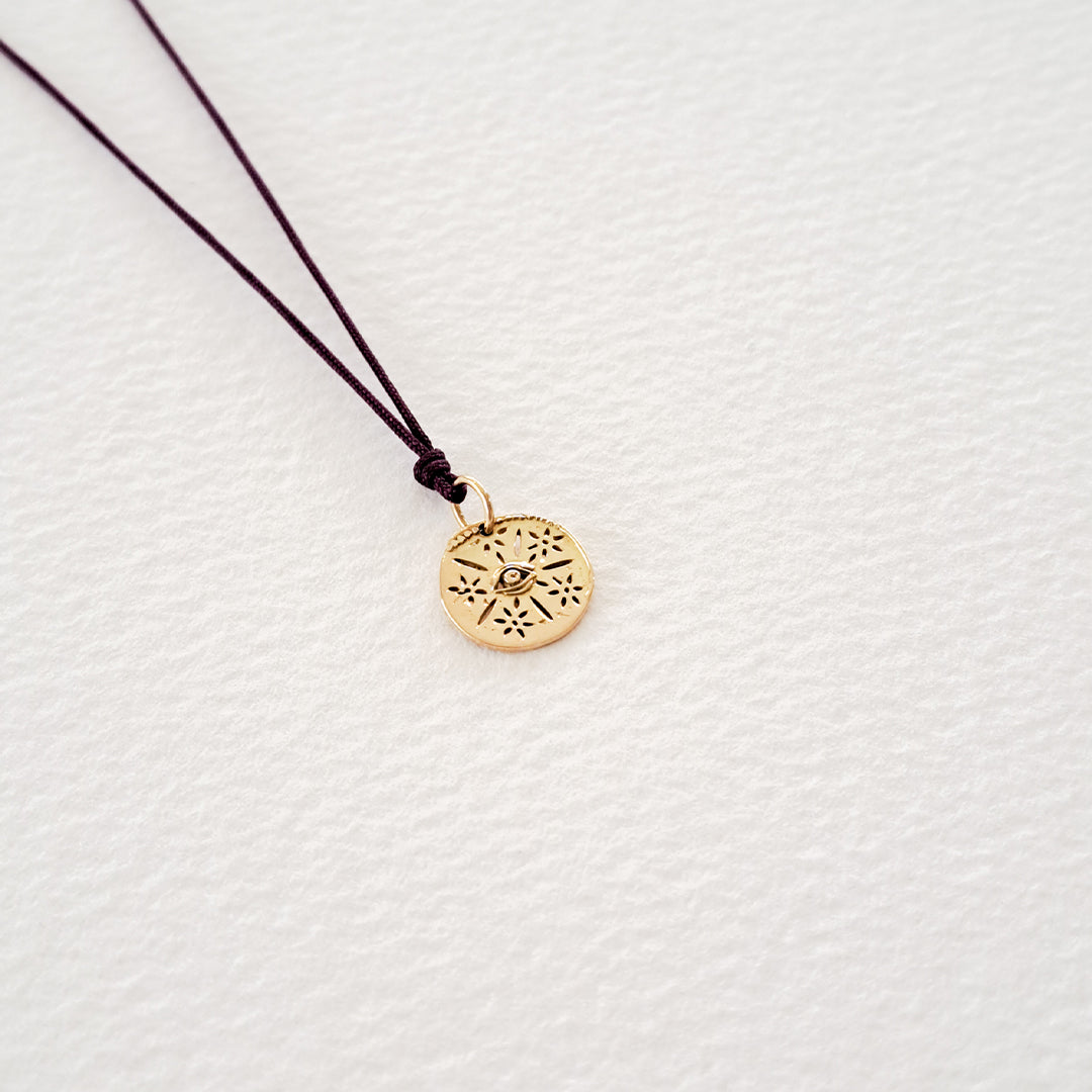 Cosmic Eye pendant on thread
