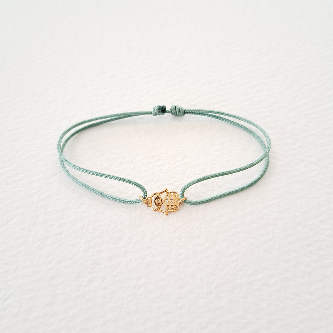 Fatima's Hand bracelet on thread