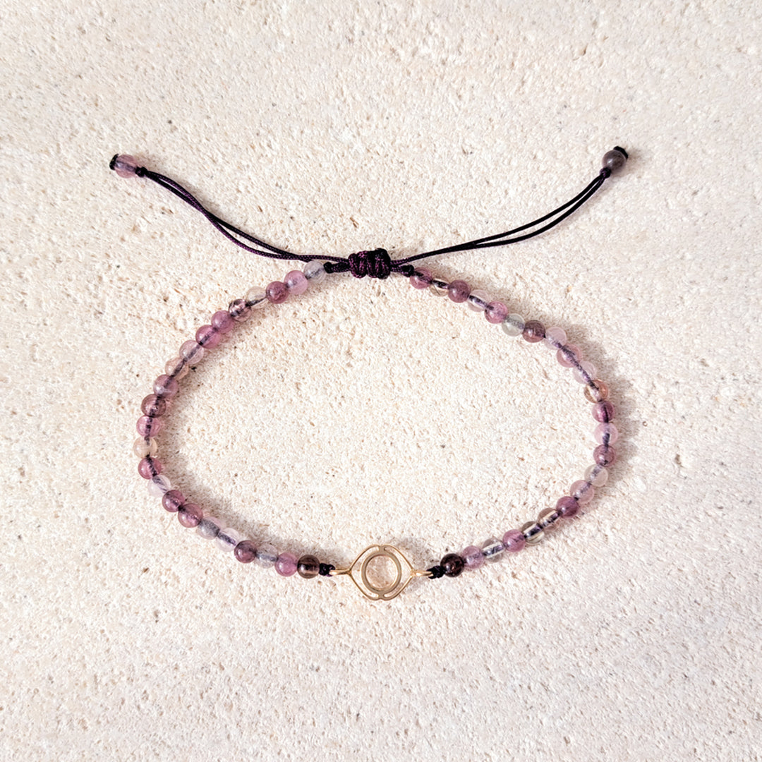 Ajna Chakra & Violet Tourmaline bracelet