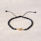 Kundalini Snake & Snowflake Obsidian bracelet
