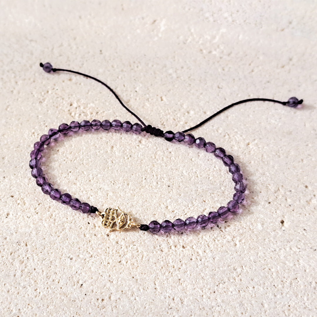 Fatima Hand & Amethyst bracelet