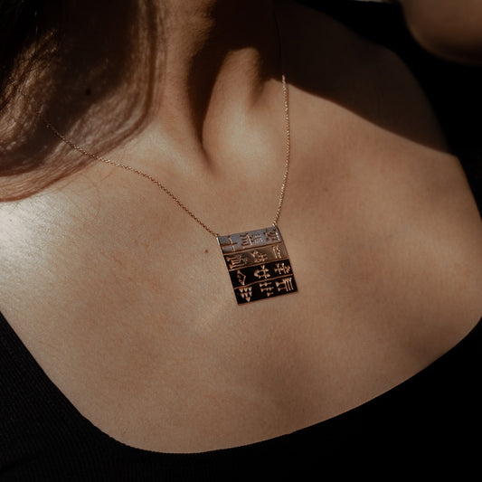 Poem necklace