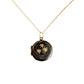 Black Starry Moon locket with diamonds