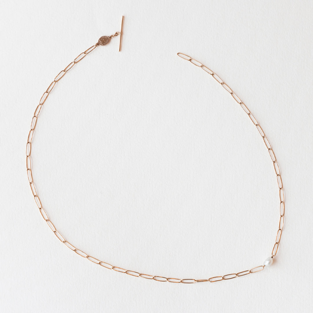 Chain & Pearl I necklace