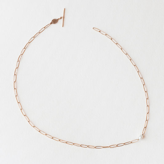 Chain & Pearl I necklace