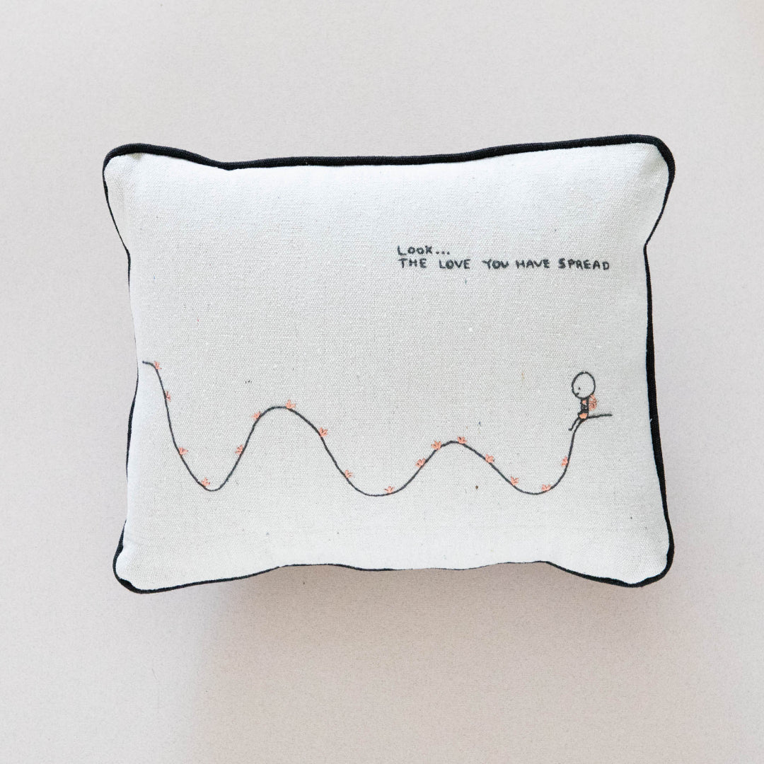 Love You Spread Quote Cushion