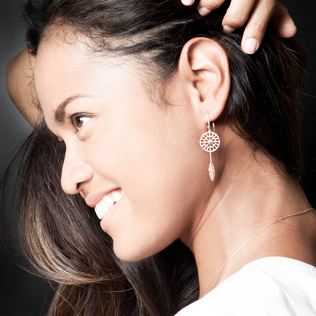Sweet Web Dreamcatcher earrings
