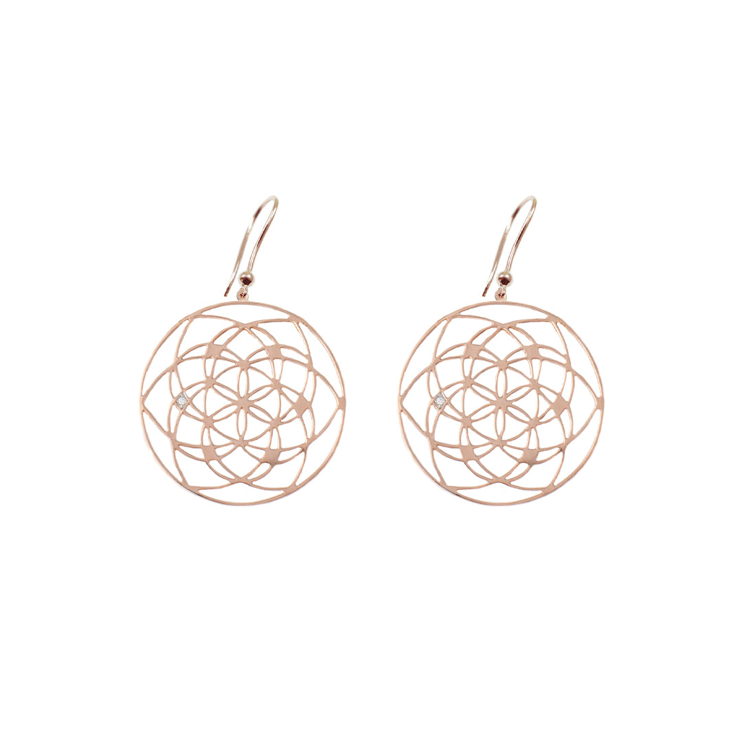 Flower of Life earrings