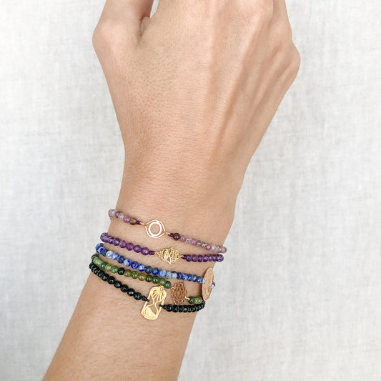 Hourglass & Black Onyx bracelet