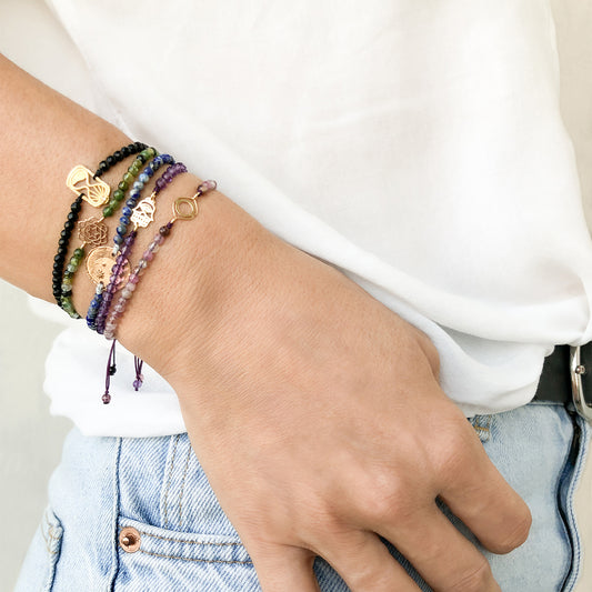 Anahata & Green Tourmaline bracelet