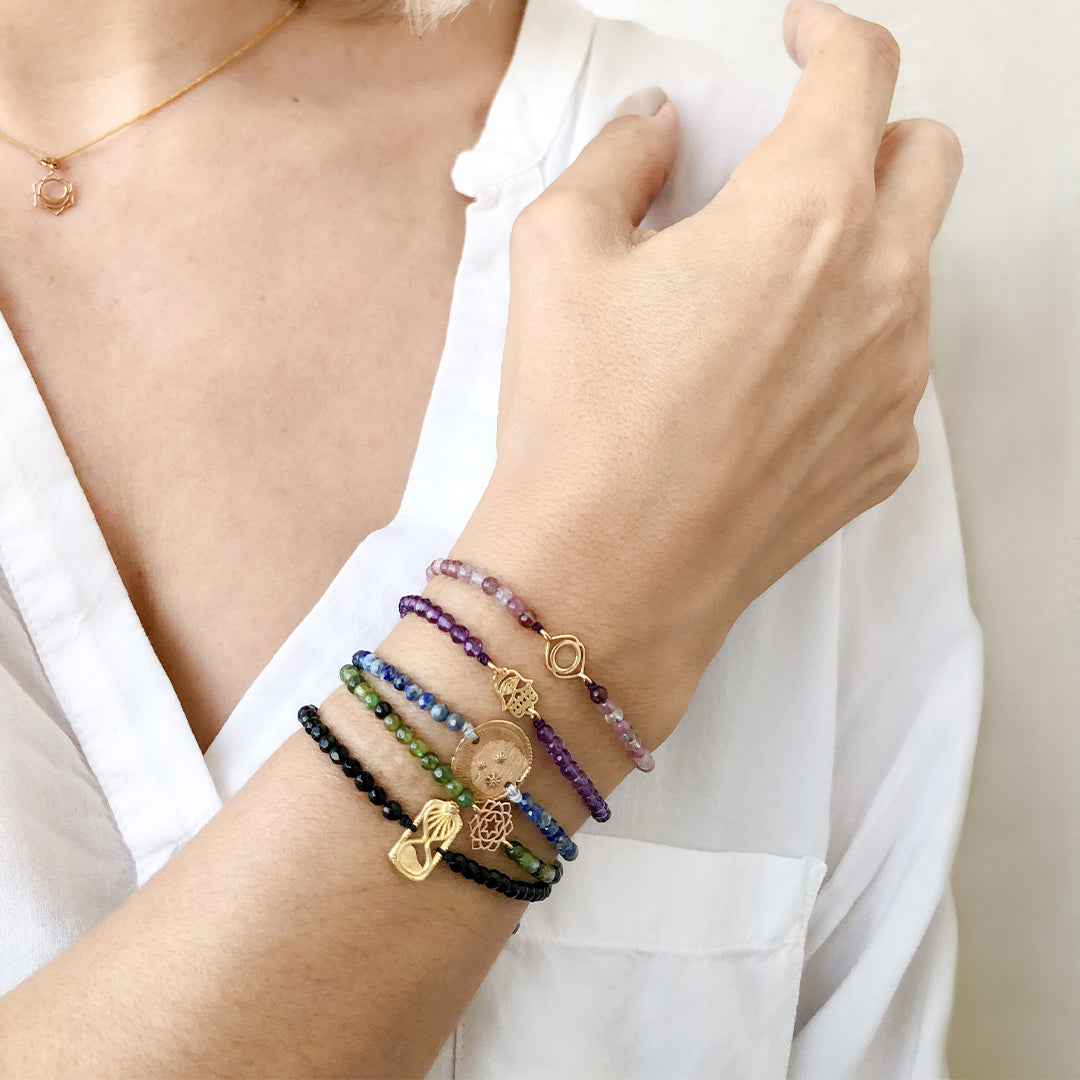 Fatima Hand & Amethyst bracelet